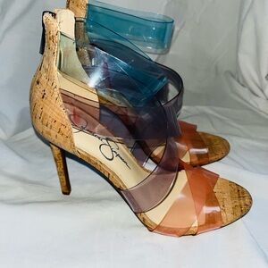 Jessica Simpson Multicolor Strappy Heels